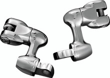 Kuryakyn 4556 - 2in Adjustable Lockable Offsets With Male Mount Adapter Chrome