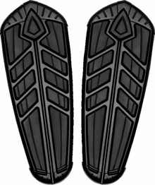 Kuryakyn 5651 - Spear Driver Floorboard Inserts Satin Black