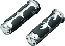 Kuryakyn 6260 - ISO  Flame Grips  Dual Cable Chrome
