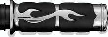 Kuryakyn 6261 - ISO Flame Grips Metric Chrome