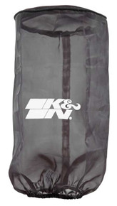 K&N PL-1014-1DK - Polaris Black Round Drycharger Air Filter Wrap 11.25inx3inx3in