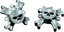 Kuryakyn 6278 - Replacement Zombie Grip Emblems With Throttle Boss Chrome