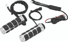 Kuryakyn 6470 - Heated ISO Grips Throttle-By-Wire Chrome