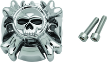 Kuryakyn 6281 - Replacement Zombie Grip Emblems Without Throttle Boss Chrome
