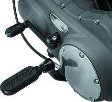 Kuryakyn 7032 - Heavy Industry Pegs With Adapters Satin Black