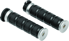 Kuryakyn 6672 - Dillinger Grips Dual Cable Silver