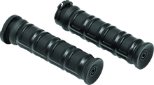 Kuryakyn 6673 - Dillinger Grips Dual Cable Satin Black