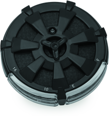 Kuryakyn 7383 - Alley Cat Fuel & Battery Gauge Gloss Black
