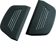 Kuryakyn 7554 - Premium Passenger Board Inserts 86-Up Touring Models Black