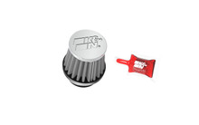 K&N RC-0790 - Universal Chrome Filter 1 3/8 inch FLG / 2 1/2 inch Base / 2 inch Top / 2 1/4 inch Height