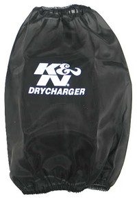 K&N RC-5046DK - Round Tapered Drycharger Air Filter Wrap-Black 7.5in Base ID x 4.5in Top ID x 9in H
