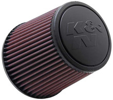 K&N RE-0930 - Universal Rubber Filter - Round Tapered 6in Base OD x 3in Flange ID x 6in H