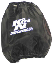 K&N RF-1048DK - Round Tapered Air Filter Wrap Black 7.5in Base ID / 4.5in Top ID / 6in Height