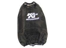 K&N RF-1032DK - Drycharger Round Tapered Air Filter Wrap 6.5in Base ID/4.5in Top ID/7in H - Black