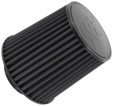 K&N RU-5171HBK - Universal Rubber Filter-Round Tapered 4in Flange ID x 8in Base OD x 6.625in Top OD x 8in H