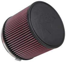 K&N RU-3060 - Universal Rubber Filter 6in FLange ID / 7.5in OD / 6in Height / Round Straight