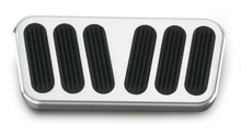 Lokar BAG-6078 - 55-57 Chevy Billet Power Brake Pedal Pad w/rubber
