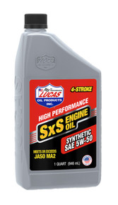Lucas Oil Products LUC11208 - Synthetic 5w50 SXS Oil 1 Quart