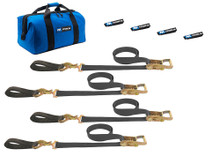 Macs Custom Tie-Downs 511218 - 4 Tie Downs Direct Hook & 4-24in Axle Straps