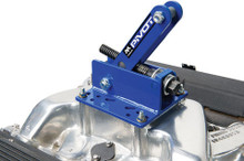 Macs Custom Tie-Downs 701001 - Engine Lift Plate - PiVOT - 35 Degree Pivot - Steel - Blue Powder Coat - Spread / Square Bore Carburetor Flange - Each