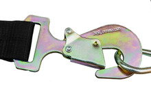 Macs Custom Tie-Downs 121108 - 2in x 8ft Tie Down Strap Flat Snap Hook