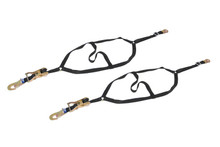 Macs Custom Tie-Downs 111501 - Dragster Front Nets Only Pair Flat Snap Hooks