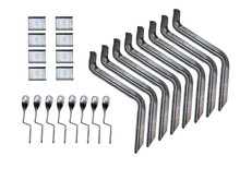 Lund 300048 - 96-99 Chevy Tahoe EZ Running Board Mounting Bracket Kit - Brite