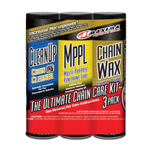 Maxima 70-749203 - Chain Wax Ultimate Chain Care Combo Kit - 3-Pack (Aerosol)