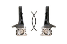 Maxtrac 706840 - 05-18 Toyota Tacoma 2WD 6 Lug 4in Front Lift Spindles w/Extended DOT Compliant Brake Lines