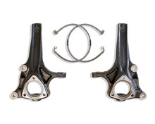 Maxtrac 702740 - 2019+ RAM 1500 2WD 4in Front Lift Spindles w/Extended DOT Compliant Brake Lines