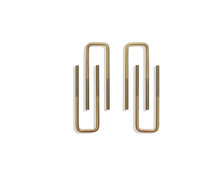 Maxtrac 910102 - Rear U-Bolts for 2in Lift Blocks - 10.00in x 2.625in x 9/16in - Set of 4