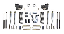 Maxtrac K947341L - 13-18 RAM 3500 4WD 4in/1in MaxPro Coil Lift Kit w/4-Link Arms &  Shocks