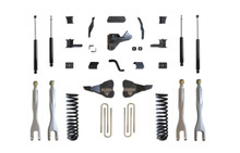 Maxtrac K943341L - 17-19 Ford F-250/350 4WD 4in/1in MaxPro Coil Lift Kit w/4-Link Arms &  Shocks