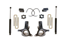 Maxtrac K881774 - 16-18 GM C1500 2WD w/Stamped Steel. Susp. 7in/4in MaxPro Spindle Lift Kit w/ Shocks