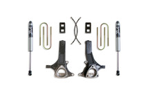 Maxtrac K882145F - MAX TRAC SUSPENSION'S KIT#  IS A COMPLETE 4.5" LIFT KIT INCLUDING SPINDLES, BLOCKS, U-BOLTS & FOX 2.0 PERFORMANCE SERIES REAR SHOCKS
