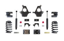 Maxtrac KS331546-8 - 14-16 GM C/K1500 2WD/4WD Extended/Crew Cab w/Cast Steel Susp. 4in/6in Lowering Kit