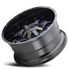 Mayhem 8015-2937BTB - Offroad Wheels Warrior 8015 BL 20x9 Prism Blue Black 0 Off Set 6 Lug 5 BSM 106 Bore Cast Aluminum