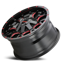 Mayhem 8015-2937BTR - Offroad Wheels Warrior 8015 RD 20x9 Prism Red Black 0 Off Set 6 Lug 5 BSM 106 Bore Cast Aluminum