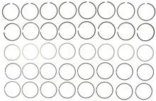 Mahle 40076CP - Rings Checker 283/307 Engs 65-70 Chevy 283/307 Engs 57-73 Chevy Marine Chrome Ring Set