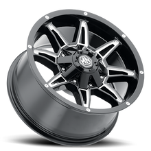 Mayhem 8090-7978M18 - Offroad Wheels Rampage 8090 BK 17x9 Milled Spokes Black 18 Off Set 8 Lug 5.71 BSM 124.1 Bore Cast Aluminum
