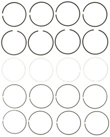 Mahle 41593 - Rings Acura 1678cc 1.7L 1834cc 1.8L B18A1/B18B1/B18C1 Engs 90-94 Chrome Ring Set
