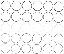 Mahle 41609 - Rings Ford Pass 183 3.0L SHO Eng 89-94 Chrome Ring Set