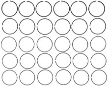 Mahle 41361 - Rings Toyota 2759cc 5MGE 2954cc 7MGE Eng 82-93 Chrome Ring Set