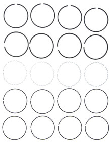 Mahle 41482CP - Rings GMC Pass 97 1.6L Eng 85-88 Toyota Moly Ring Set