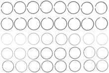 Mahle 41247 - Rings Ford Trk 370 6.1L Med Duty Eng 79-92 Moly Ring Set