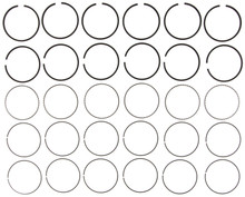 Mahle 41844 - Rings Dodge Trk 238 3.9L Eng 1992-93 Chrome Ring Set