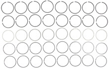 Mahle 41699 - Rings GMC Pass 281 4.6L 9in Y DOHC Engs 1993-94 Moly Ring Set