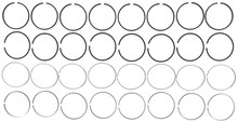 Mahle 41909.040 - Rings GMC Trk 6.6L 403 CID Duramax Turbo Diesel 2001-2003 VIN 1 Moly Ring Set
