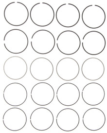 Mahle 41872CP - Rings GM 2.4L DOHC VIN T 4 Cyl 1996-2000 Moly Ring Set