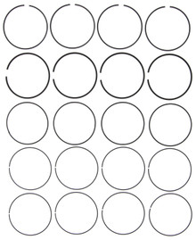 Mahle 42141CP.020 - Rings Toyota 2.4L 2AZFE 2001-2007 Plain Ring Set